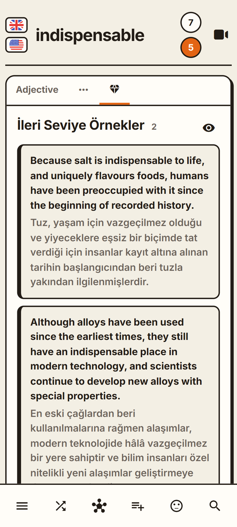 Sözlük Sayfası - İleri Seviye Örnekler